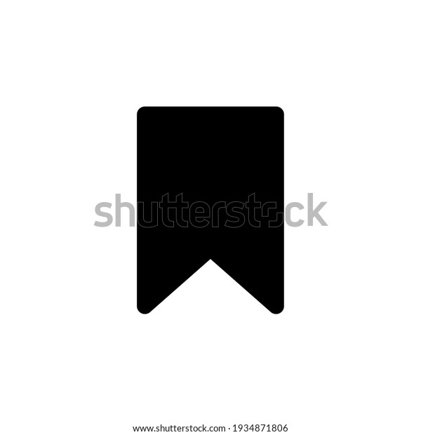Bookmark vector icon. Reading mark symbol.\
Read note book sign. Web and application interface button. Isolated\
on white background.