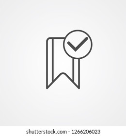 Bookmark vector icon sign symbol