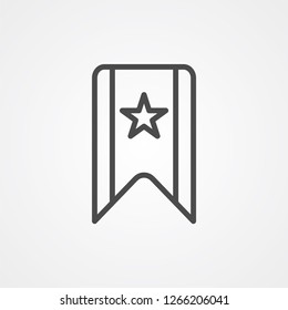 Bookmark vector icon sign symbol