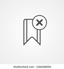 Bookmark vector icon sign symbol
