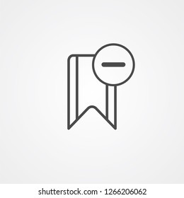 Bookmark vector icon sign symbol