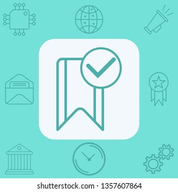Bookmark vector icon sign symbol