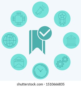 Bookmark vector icon sign symbol