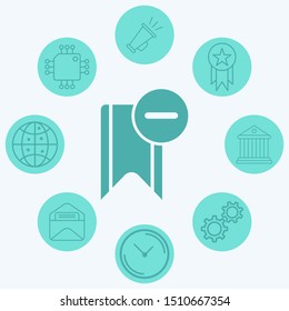 Bookmark vector icon sign symbol
