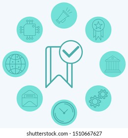 Bookmark vector icon sign symbol