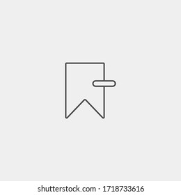 Bookmark vector icon sign symbol