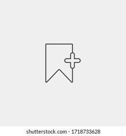 Símbolo de símbolo de icono del vector de marcador