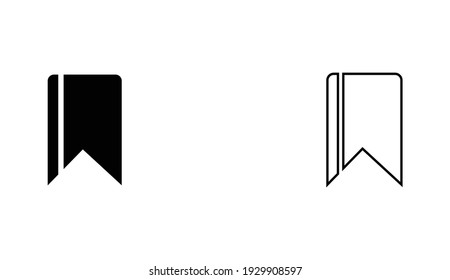 Lesezeichen-Vektorsymbol-Symbol