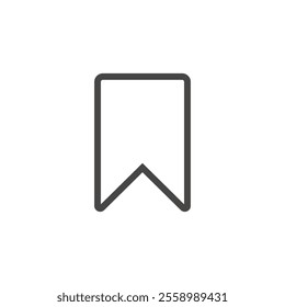 Bookmark vector icon sign symbol. Instagram Save Icon Isolated On White Background. Bookmark Symbol Modern Simple Vector For Web Site Or Mobile App