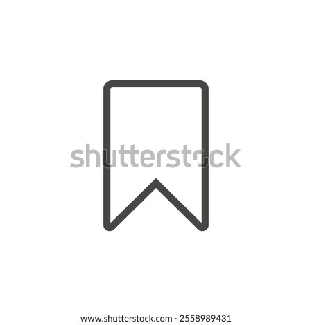 Bookmark vector icon sign symbol. Instagram Save Icon Isolated On White Background. Bookmark Symbol Modern Simple Vector For Web Site Or Mobile App