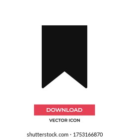 Bookmark vector icon, simple sign for web site and mobile app.