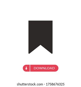 Bookmark vector icon, simple sign for web site and mobile app.