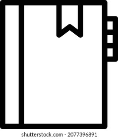 bookmark vector illustration isolated on a transparent background . colour vector icons for concept or web graphics.
