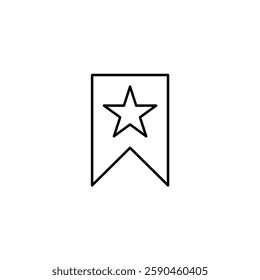 Bookmark vector line icon icons design