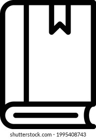 bookmark vector thin line icon