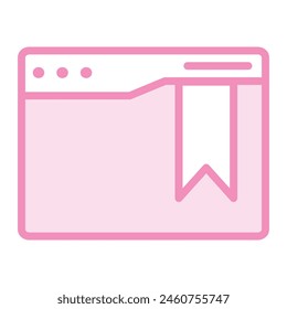 Bookmark  web Fill inside vector icon which can easily modify or edit 