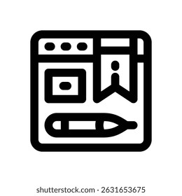ícone de linha de serviço de indicador. Ícone de vetor limpo e minimalista para sites, aplicativos móveis, apresentações e logotipos. Totalmente dimensionável e personalizável para qualquer projeto.