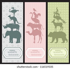 Bookmarks With Animal Silhouettes