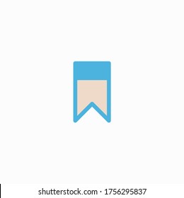bookmarks icon flat vector logo design trendy illustration signage symbol graphic simple
