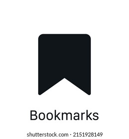 Bookmarks icon isolated on white background. Save symbol modern, simple, vector, icon for website design, mobile app, ui. Vector Illustration