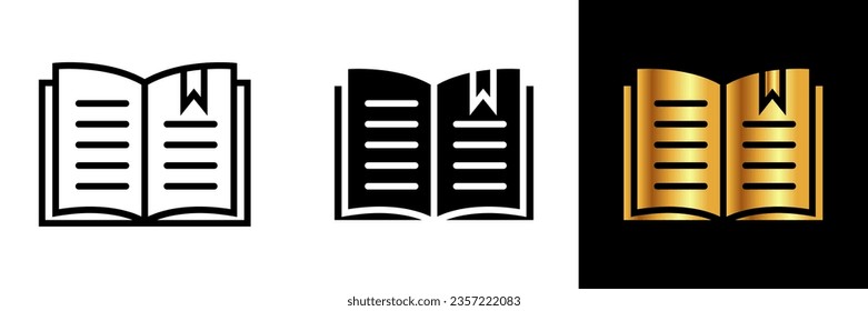 Bookmarks icon representing bookmarks, symbolizing saving and organizing content, useful for quick access in books, documents, and digital media.