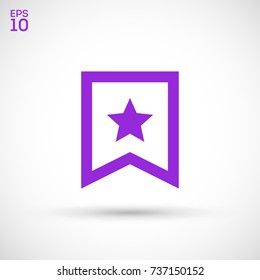 Bookmarks line vector icon