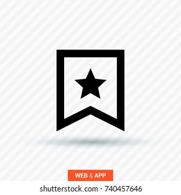 Bookmarks line vector icon