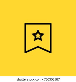 Bookmarks line vector icon