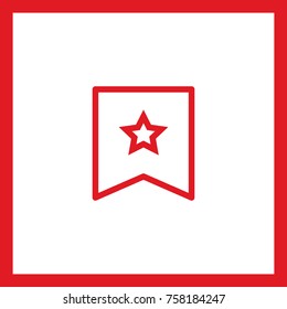 Bookmarks line vector icon
