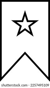 Bookmarks line vector icon . Favorite icon vector