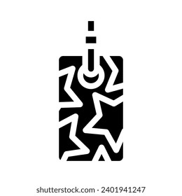 bookmarks list glyph icon vector. bookmarks list sign. isolated symbol illustration