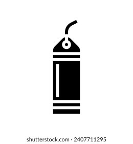 los marcadores enumeran el vector de icono de glifo. signo de lista de marcadores. ilustración de símbolo aislado