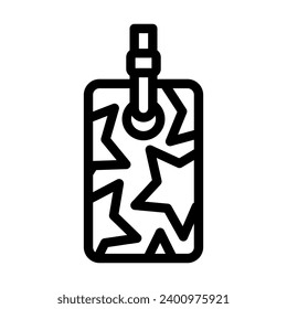 bookmarks list line icon vector. bookmarks list sign. isolated contour symbol black illustration