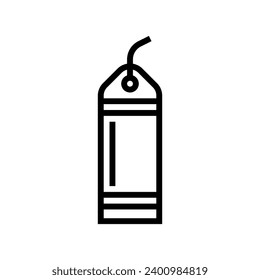 vector de icono de línea de lista de marcadores. signo de lista de marcadores. símbolo de contorno aislado ilustración negra