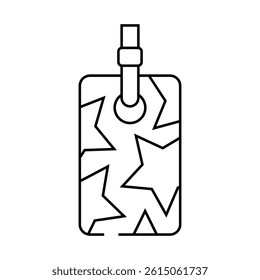 bookmarks list line icon vector. bookmarks list sign. isolated contour symbol black illustration