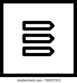 Bookmarks minimal icon. Sticker line vector icon for websites and mobile minimalistic flat design.