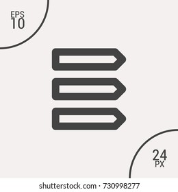 Bookmarks minimal icon. Sticker line vector icon for websites and mobile minimalistic flat design.