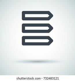 Bookmarks minimal icon. Sticker line vector icon for websites and mobile minimalistic flat design.