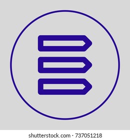 Bookmarks minimal icon. Sticker line vector icon for websites and mobile minimalistic flat design.