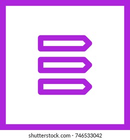 Bookmarks minimal icon. Sticker line vector icon for websites and mobile minimalistic flat design.
