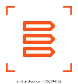Bookmarks minimal icon. Sticker line vector icon for websites and mobile minimalistic flat design.