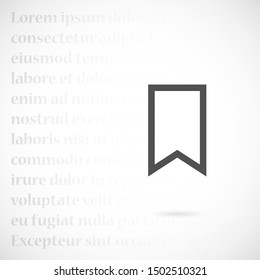 bookmarks for phone vector icon. bookmark for internet vector icon. vector icon bookmark for online views