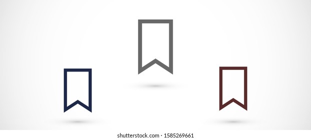 bookmarks for phone vector icon. bookmark for internet vector icon. vector icon bookmark for online views