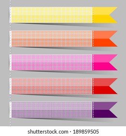 Bookmarks, stickers, labels, tag. Vector  illustration 