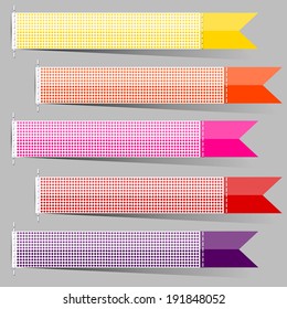 Bookmarks, stickers, labels, tag. Vector  illustration 