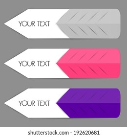 Bookmarks, stickers, labels, tag. Vector  illustration 
