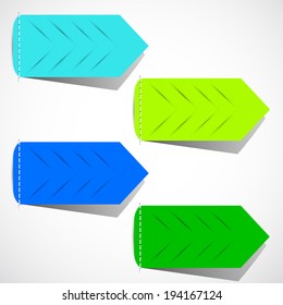 Bookmarks, stickers, labels, tag. Vector  illustration 