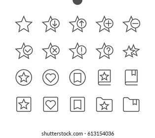 Bookmarks & Tags UI Pixel Perfect Well-crafted Vector Thin Line Icons 48x48 Ready for 24x24 Grid for Web Graphics and Apps with Editable Stroke. Simple Minimal Pictogram Part 2-3