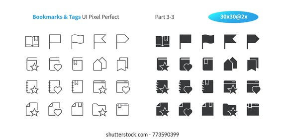 Bookmarks & Tags UI Pixel Perfect Well-crafted Vector Thin Line And Solid Icons 30 2x Grid for Web Graphics and Apps. Simple Minimal Pictogram Part 3-3