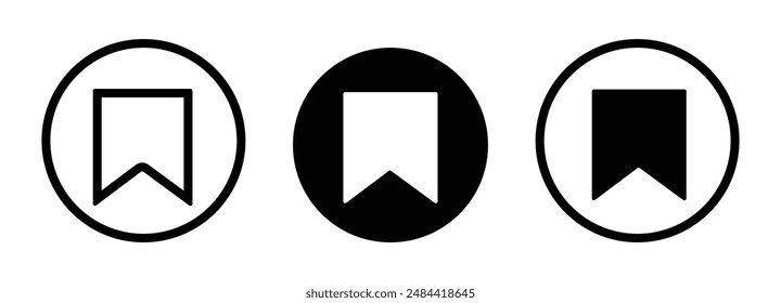 bookmarks vector icon designs set